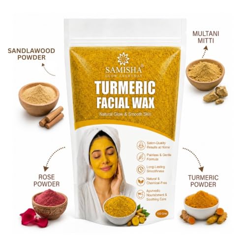 Image of Turmeric Facial Wax Powder | Face Wax for Women | Face Wax Powder for Women | Facial Wax Strips for Women Alternative | Hair Removal Powder for Face & Body