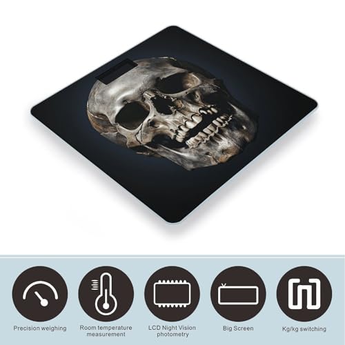 Báscula Digital de Baño con Pantalla LED Clara y Plataforma de Vidrio Templado miniatura 3