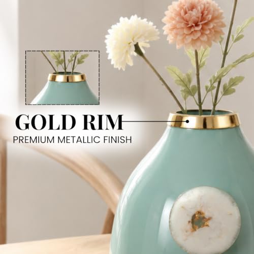 Image of Urban Born Vases For Living Room Corner |Big Vases For Elegant Home Decoration |Home Decor Flower Vase Iron |Fresh or artificial Metal Flower Vase Stand For Dining Table, Bedroom, Office, Wedding Gift