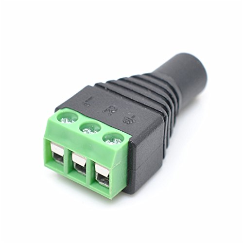 Adaptador conector audio 2.5mm estéreo 5 unidades miniatura 2