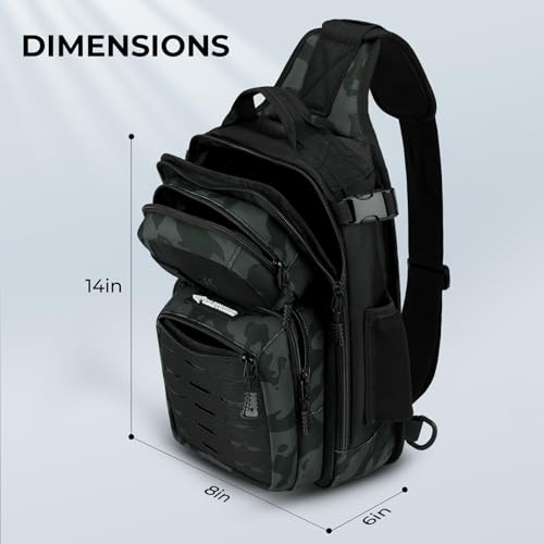 Image of KastKing BlowBak Tactical Sling Tackle Bag-Lightweight Fishing Backpack Storge Fishing Gear and Equipment,Gift for Men