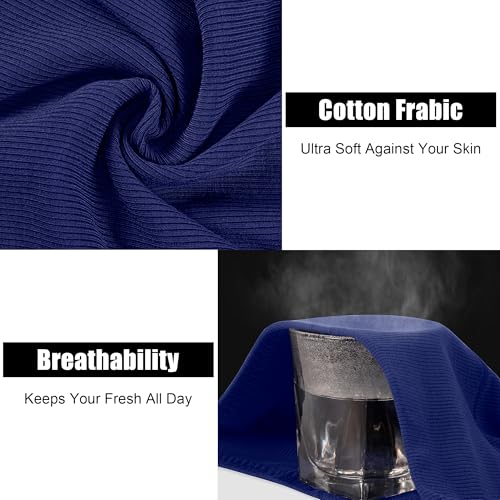 Image of Womens Underwear Full Coverage Panties for Ladies Soft Breathable Cotton Briefs High Waisted Hipster