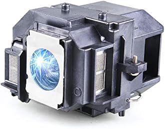 Huaute Projector Lamp with Housing for Epson ELPLP58, EX3200, EX5200, EX7200, PowerLite 1220, 1260, S9, X9, S10+, VS200, EB-S10, EB-S9, EB-S92 - LED, 200W, 5000Hrs, 1Pck