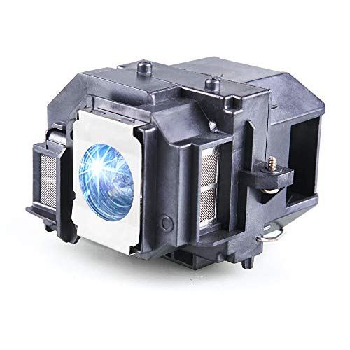 Huaute Projector Lamp with Housing for Epson ELPLP58, EX3200, EX5200, EX7200, PowerLite 1220, 1260, S9, X9, S10+, VS200, EB-S10, EB-S9, EB-S92 - LED, 200W, 5000Hrs, 1Pck