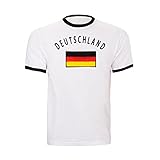 deutschland trikot letzte jahre 👕 EIGENSCHAFTEN - Materialzusammensetzung: 65% Baumwolle, 35% Polyester, Ausschnitt: Rundkragen, Grundfarbe: Weiß, Pflegehinweis: Maschinenwäsche 30°C, Passform: Normal