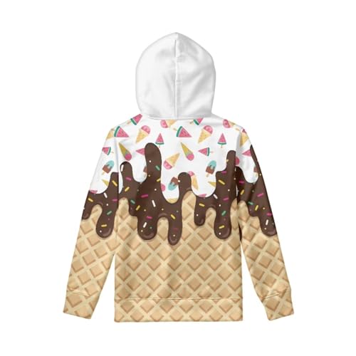 Image of Coloranimal Unisex Girls and Boys Long Sleeve Hoodies Hoody Athletic Pullover Sweatshirts Tops Age 6-16year