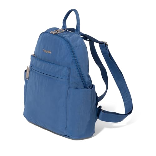 Image of Baggallini Securtex Anti-theft Vacation Travel Backpack 10x13 Slash-Resistant Nylon Daypack w /RFID