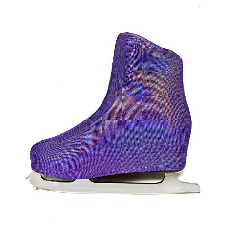 Kami-So Ice Skating Metallic Boot Covers Skatewear (Liliac Hologram, Child) #TOP4