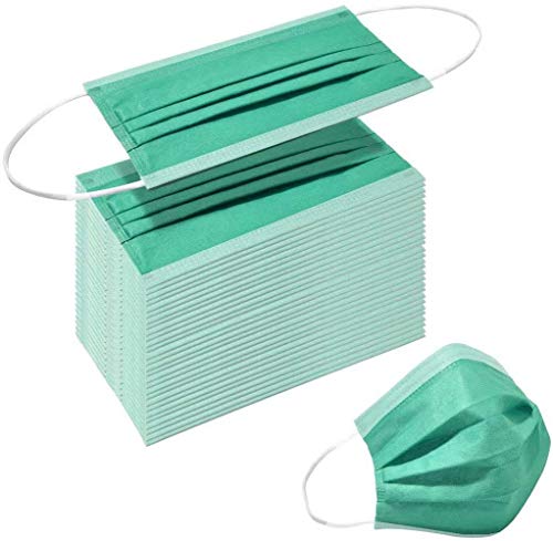 FWPP 4 Layer Earloop Disposable Face Masks 50 Pcs Green