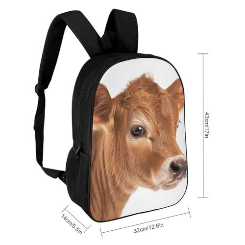 Little Brown Cow Bookbag - Ultra Lightweight Portable Backpack Work Travel Backpack for Men Women Fits 16 Inch Notebook2