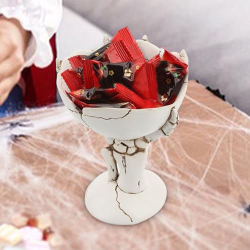 Récipient à goûter à la main squelette déco Halloween table - 4