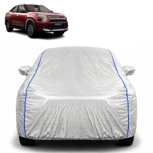Image of Waterproof Car Cover for Citroen Basalt X | All Weather Protection | UV Resistant & Dustproof | Soft Cotton Lining to Prevent Scratches | Triple Stitched with Mirror Pockets & Elastic Hem