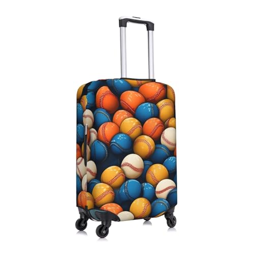 Colorful Baseball Travel Luggage Cover for Suitcase Anti-Scratch Fashion Suitcase Protector Washable Elastic Baggage Covers Fits 29-32 Inch Luggage for Travel Beach Holiday2