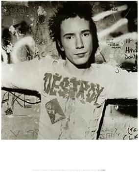 ジョニー・ロットン(ピストルズ) モノクロポスターパネル(木製) 410JoqaxwIL._AC_UF350,