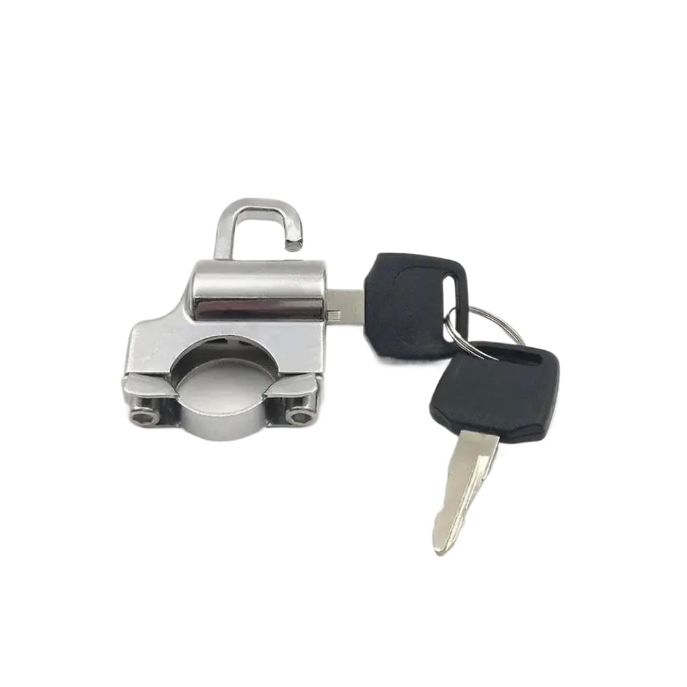 Kpkguprkt Onecolor Helmet Lock Security Waterproof Anti Theft Universal For 7/8 Inch 22Mm Motorcycle Tube Handlebar