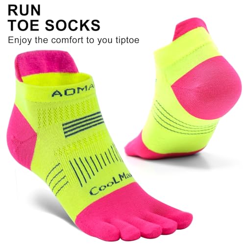 likloks Toe Socks for Women and Men - Athletic Running Coolmax Five Finger Ankle Socks - Soft Comfortable and Breathable3