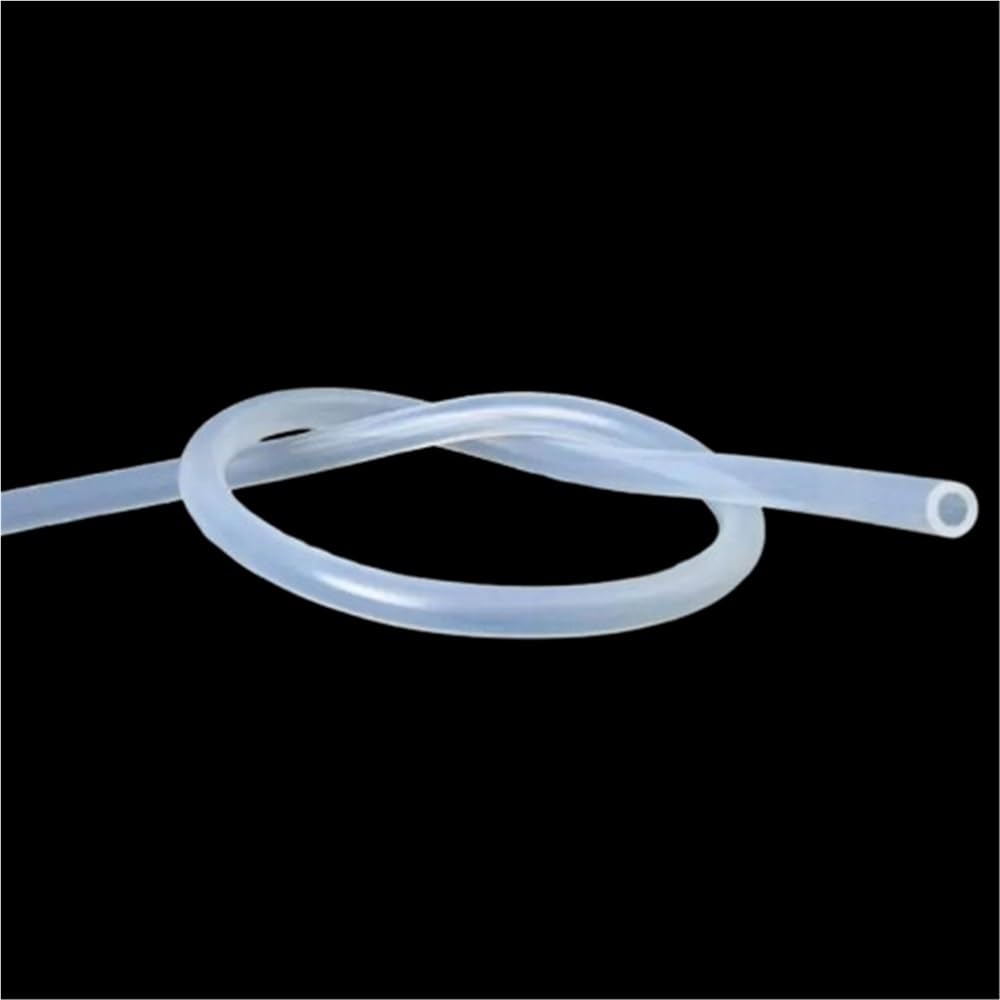 Flexible Rubber Hose 1M Transparent Flexible Silicone Tube, Tasteless High Temperature Resistant Soft Rubber Hose(2.5 * 4mm)