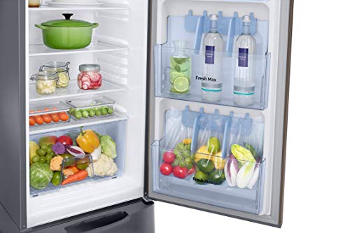 Image of Samsung 246L 3 Star Inverter Direct-Cool Single Door Refrigerator Appliance (RR26C3893DX /HL,Luxe Brown) Base Stand Drawer
