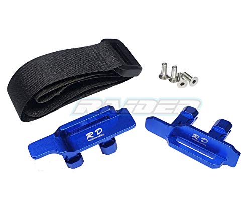 Aluminium Alloy 3S 4S Tall Battery Holder Mount Hold Down for Traxxas 1/10 New MAXX - Blue