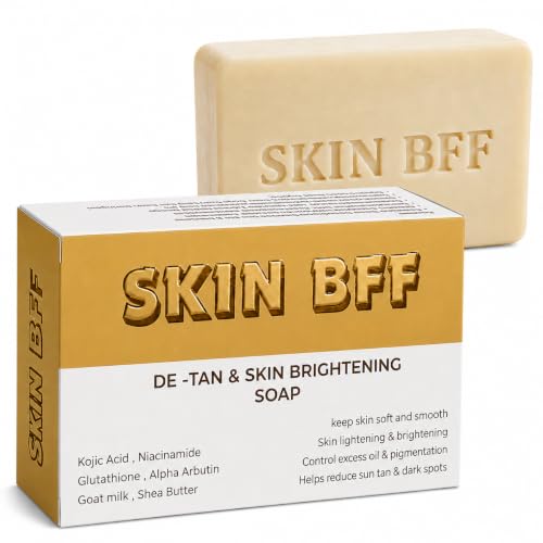 Image of d tan soap for tan removal, Skin Brightening, Dark Spots, Pigmentation & Underarm Brightening | Glowing Skin Soap for Men & Women, 2% Kojic Acid,magic soap tan removal (110 grm)