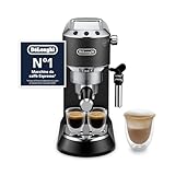 De'Longhi Dedica EC685.BK Macchina Caffè Espresso Manuale, Caffè Polvere o Cialde E.S.E....