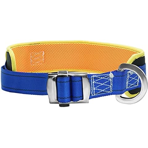 Aoneky Safety Work Belt - Climbing Body Belt with Hip Pad and Side D-Ring Rock Mountaineering - Fall Arrest Harnesses Safety Equipment (blue & yellow) Cover