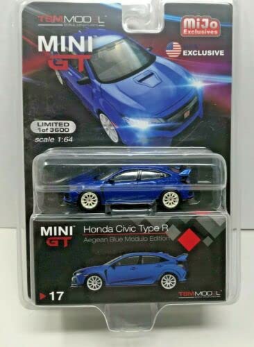Mini GT 2017 Civic Type R (FK8) Aegean Blue Modulo Edition 1:64