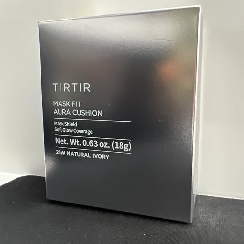 Image of TIRTIR Mask Fit Aura Cushion Foundation, Full coverage, Skin fit, Satin Glow Finish, Korean Cushion Foundation #21W NATURAL IVORY| 18g
