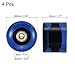 PATIKIL 60mm Longboard Wheels with Bearings ABEC-11, 4 Pack Street Wheels for Skateboards Cruiser Wheel Replacement 80A, Clear Blue Golden