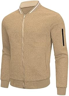 Mens Lightweight Jacket Casual Bomber Jacket Varsity Coat