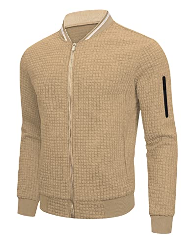 Mens Lightweight Jacket Casual Bomber Jacket Varsity Coat