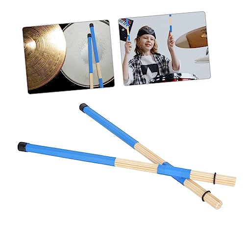 Baquetas profesionales de madera Vaguelly, paquete de 19 unidades, hechas de bambú, para instrumentos de percusión, accesorios duraderos y antideslizantes para bateristas miniatura 5