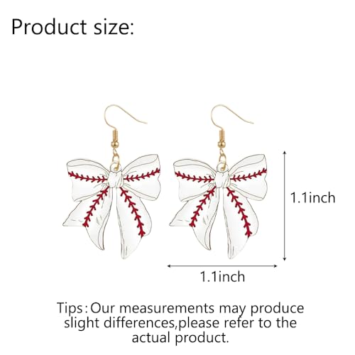 Basketball Earrings for Women Baseball Earrings Sport Bow Earring Basketball Football Soccer Tennis Sport Fans Party Game Day Jewelry2