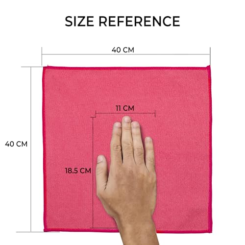 Image of Cutting EDGE 300 GSM Car Microfiber Cloth, Multicolor, 40x40 cm (Set of 2) | Material: Microfiber, 300 GSM, Medium Size, Ideal for Car, Bike, Glass & Dashboard Cleaning, Soft, Lint-Free & Scratch-Free