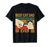 Photo Gallery regalo vintage best cat dad ever bump fit per best cat dad maglietta Photo Gallery regalo vintage best cat dad ever bump fit per best cat dad maglietta
