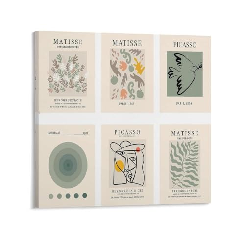 Poster abstrait vintage Henri Matisse 60x60cm pour décoration murale de salon