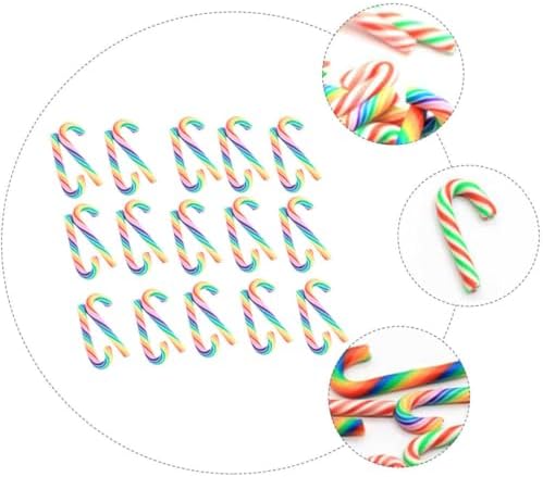 Kisangel 30pcs Christmas Candy Cane Phone Charm Decoration for DIY Cases — view 4