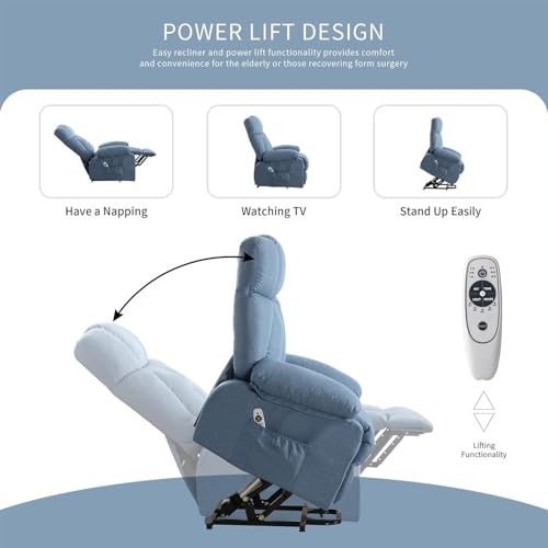 Sillón elevador eléctrico con masaje y calor miniatura 3