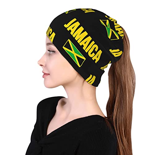 Cute Flag Multifunction Beanie Baggy Hat Slouchy Patriotic Skull Beanie Cap Stretch Scarf miniatura 6