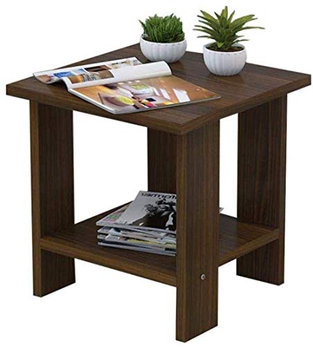 HJYBFA Mesita de Noche estantes de Almacenamiento - Pequeña y Resistente Mesa Auxiliar, Mesa de Centro para Dormitorio, Unidad Auxiliar compacta