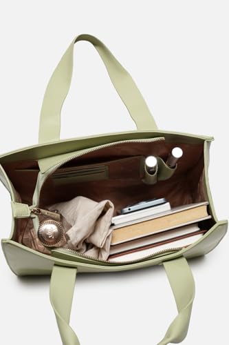 Image of Allen Solly Women's Large Tote Shoulder Bag | PU Leather | Soft Touch | Detachable Sling | College & Daily Carry