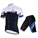 X-TIGER Men's Cycling Jersey Set,Biking Short Sleeve Set with 5D Gel Padded Shorts,Cycling Clothing Set for MTB Road Bike