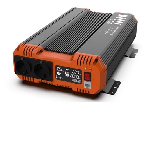 Inversor de corriente de 3500W continuos para tener luz en tu autocaravana