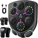YORWHIN Smart Music Boxing Machine for Adults and Kids, Bluetooth Boxing Equipment with Boxing Gloves, Wall Mounted Electronic Punching Machine for Home Gym Workout Indoor