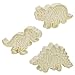 Kurtzy Emporte Piece Dinosaures (Lot de 3) - Moule de Plastique Blanc en Forme de Triceratops, T-Rex et Stegosaurus - Emporte Piece Pate a Modeler, Pâtisserie, Gâteau, Fondant, Biscuits Enfant