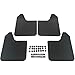 Red Hound Auto Heavy Duty Universal Mud Flaps Guards for Most Vehicles 4 Pc Set Front and Rear