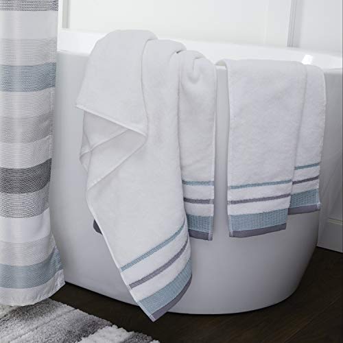 Skl Home By Saturday Knight Ltd. Go Round Bath Towel, White #TOP3