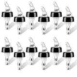 FWEEK 12 Stück flaschenausgießer 4 CL, Ausgießer Spirituosen, Dosierausgießer Bar Portionierer Spirituosen Dosierer für Flaschen, Messflaschenausgießer Plastik für Rotwein, Whisky und Wein