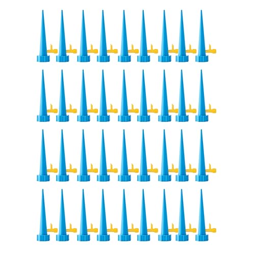 OFXDD Plant Watering Spikes - Automatic Self Watering Spikes 36 Pcs - Indoor & Outdoor Plant Watering Stakes with Adjustable Control, Plastic,