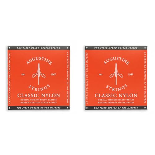 Klassik Gitarrensaiten Red Label Satz Regular Tension/Basssaiten Medium Tension (Packung mit 2)